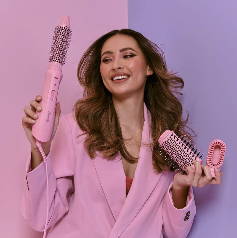 Mermade Interchangeable Blow Dry Brush - Pink