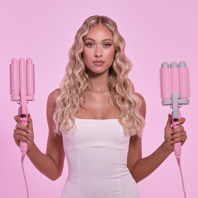 Mermade Triple Barrel Hair PRO Waver 32mm - Pink #4000