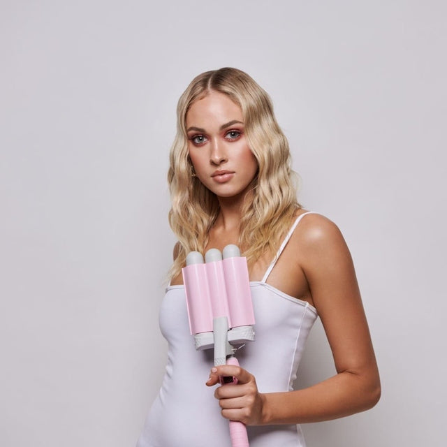 Mermade Triple Barrel Hair PRO Waver 32mm - Pink #4000