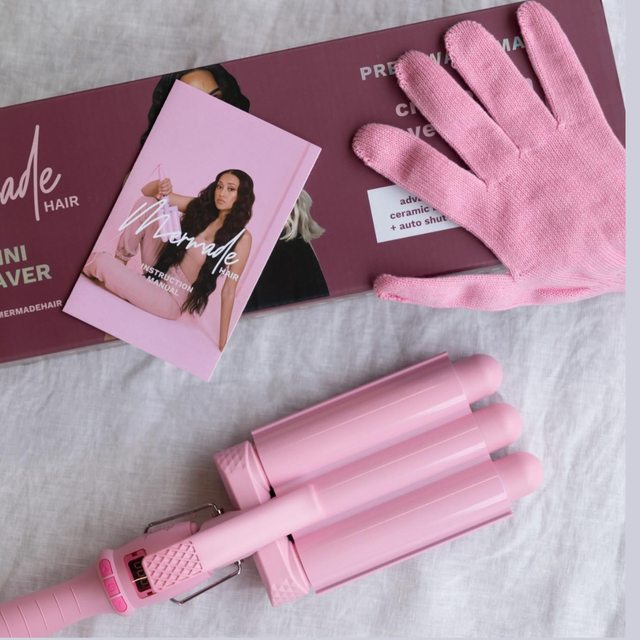 Mermade Triple Barrel Hair PRO Waver Mini 25mm - Pink #4006