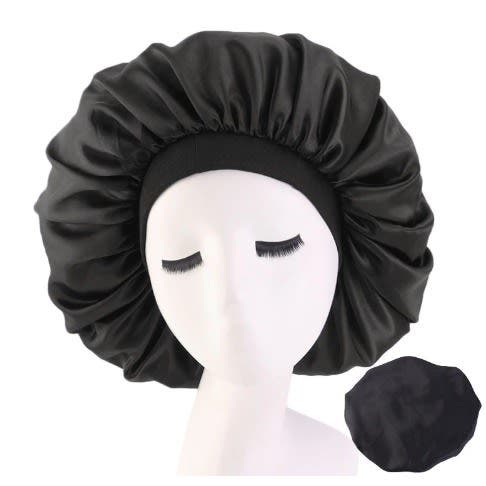 Microfiber Night Sleep Cap Hair Bonnet One Layers with Elastic Band