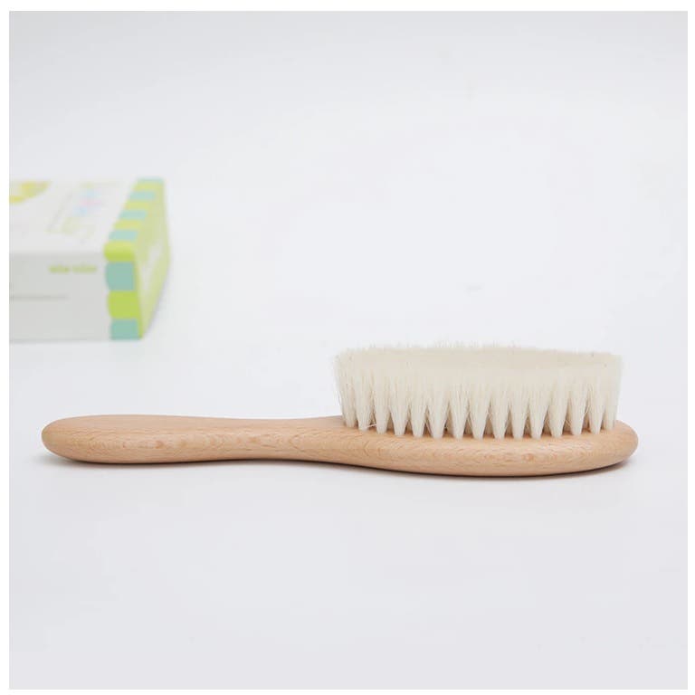 Natural Wooden Hair Brush 100% Natural Goat Bristle