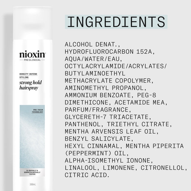 Nioxin Density Defend Styling Strong Hold Hairspray 300ml