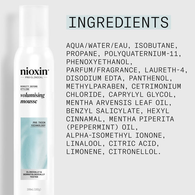 Nioxin Density Defend Styling Volumising Mousse 200ml