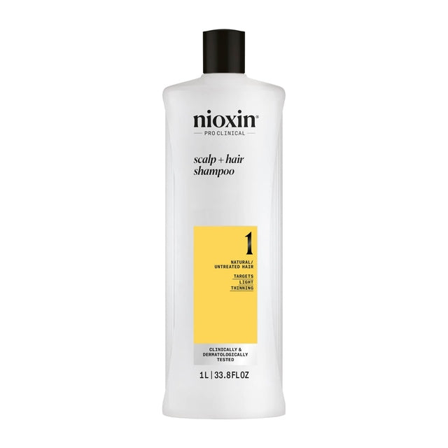 Nioxin System 1 Scalp + Hair Shampoo 1L *NEW