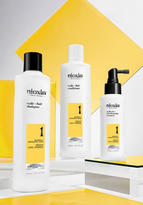 Nioxin System 1 Scalp Care + Hair Thickening System TRIO Kit 300ml+300ml+100ml *NEW