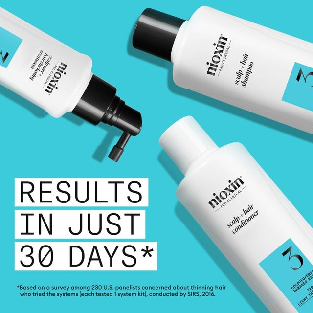 Nioxin System 3 Scalp Care + Hair Thickening System Trial Kit 150ml+150ml+40ml *NEW