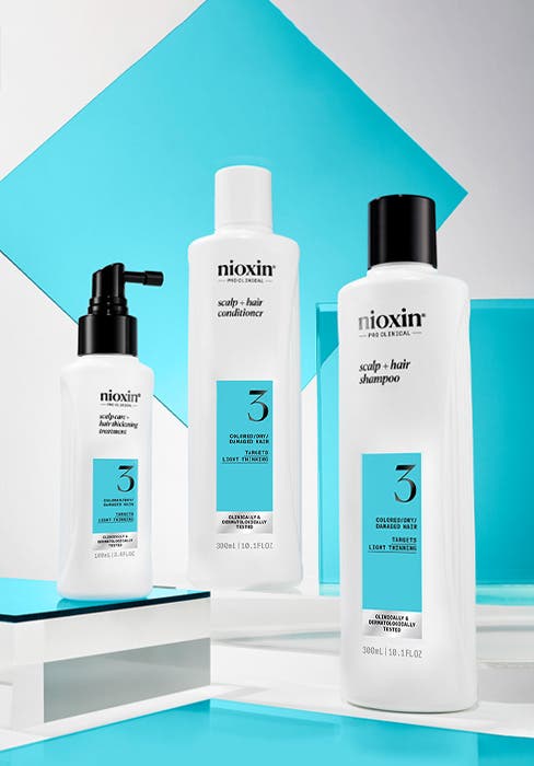 Nioxin System 3 Scalp Care + Hair Thickening System TRIO Kit 300ml+300ml+100ml *NEW