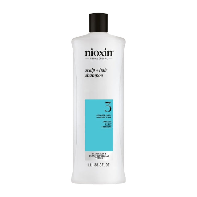 Nioxin System 3 Scalp + Hair Shampoo 1L *NEW