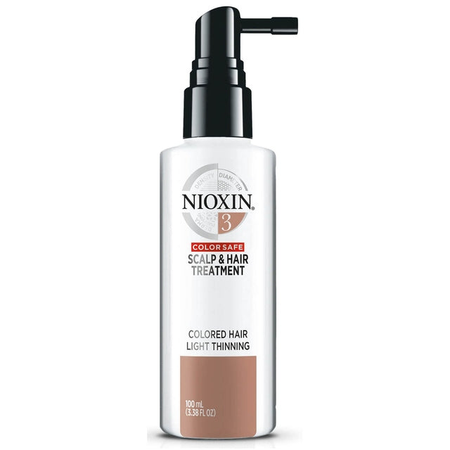 Nioxin System 3 Scalp & Hair Treatment Colored Hair, Light Thinning, Color Safe 100ml
