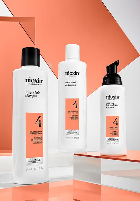 Nioxin System 4 Scalp Care + Hair Thickening System TRIO Kit 300ml+300ml+100ml *NEW