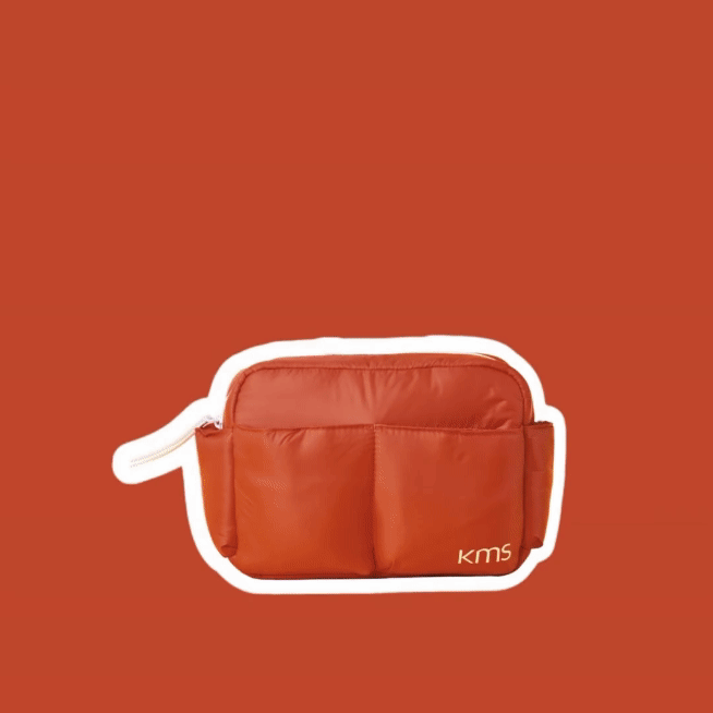 Orange Puffy Bag