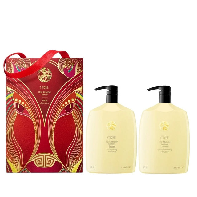 Oribe Lunar New Year Hair Alchemy Litre Gift Set - 1L Shampoo & 1L Conditioner