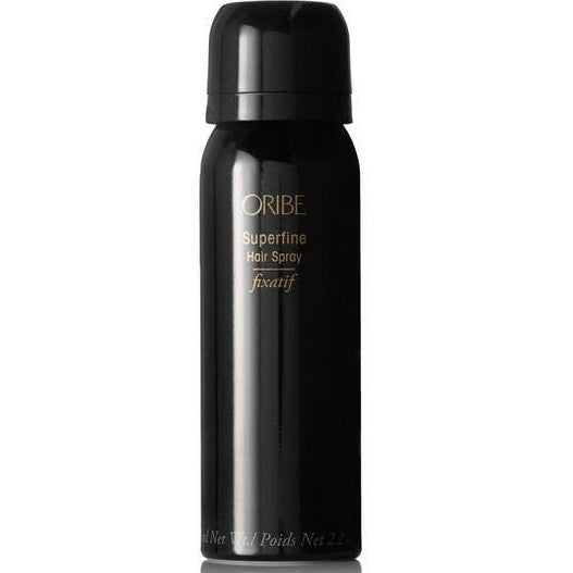 Finish your style with Oribe Superfine Hair Spray. This medium-hold spray adds lasting body and shine with an ultra-dry, brushable finish that controls hair without a stiff or sticky feel. The 75 ml size is easy to take along for touch-ups.