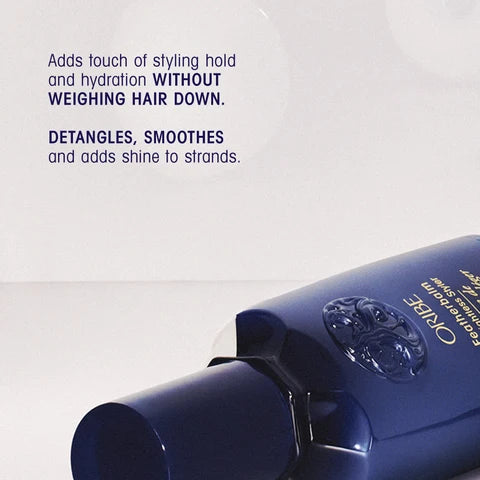 Ultra-light hold and hydration — won't weigh fine hair down. Detangles, smooths and adds shine to strands.
