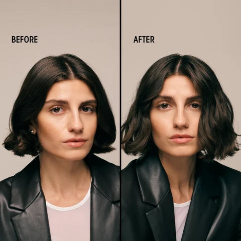 Oribe Matte Waves Texture Lotion Results:  This medium-hold lotion delivers salt-spray texture and a matte finish on even the finest hair — adding grip, movement, and that just-off-the-beach allure without drying strands out.