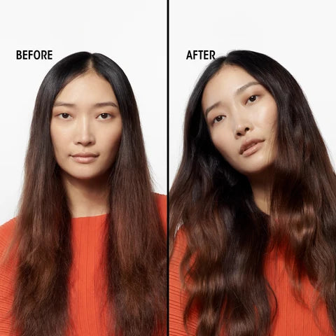 This thermal-protective body-builder delivers enduring lift, hold and body from roots to ends, while keratin amino acids help soften, moisturise and strengthen each strand.