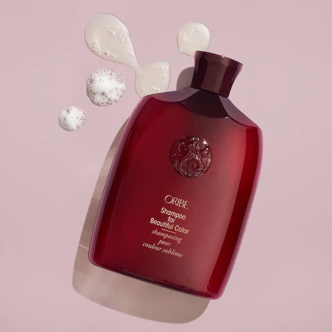 Keep colour-treated hair looking fresh with Oribe Shampoo for Beautiful Colour. This ultra-gentle cleanser delivers intense moisture to damaged areas and helps protect colour from environmental pollutants.