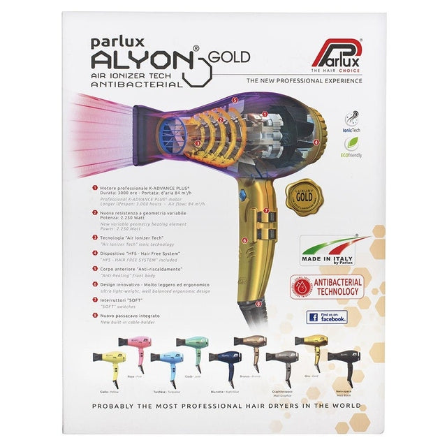 PARLUX Alyon Air Ionizer Tech Hair Dryer 2250W *Choose colour