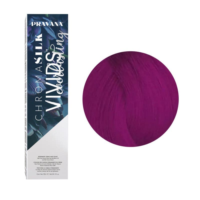 PRAVANA ChromaSilk Vivids Everlasting Permanent Hair Colour - Poison Berry 90ml