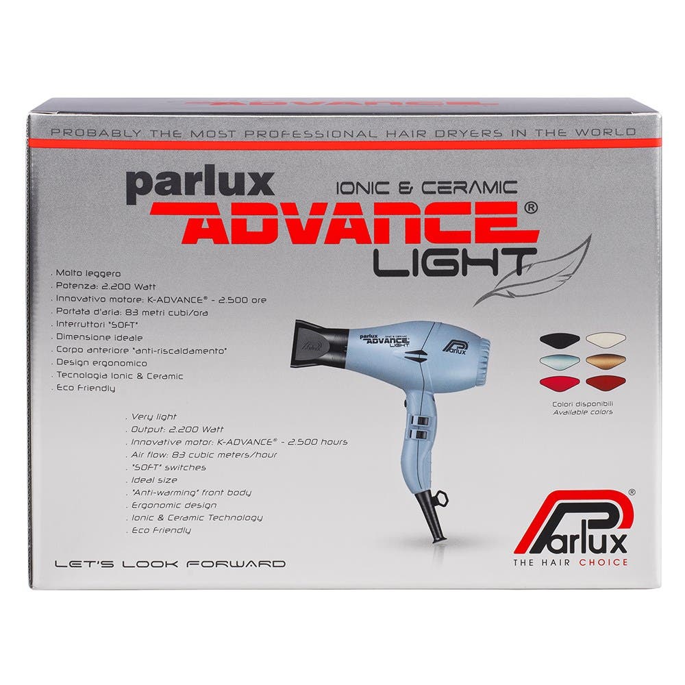 Parlux ADVANCE Light Hair Dryer Ionic & Ceramic *choose colour