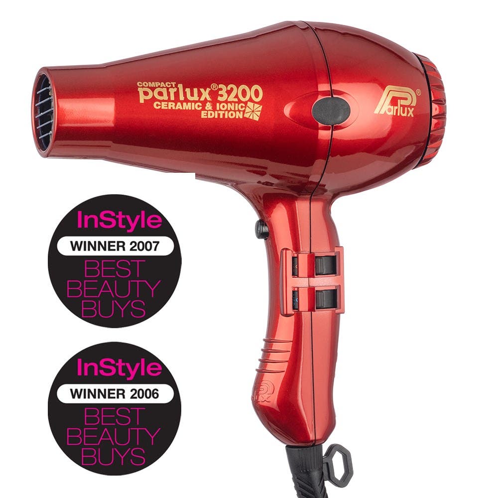 Parlux Compact 3200 Ceramic & IONIC Edition Hair Dryer - Red