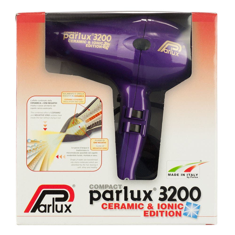 Parlux Compact 3200 Ceramic & IONIC Edition Hair Dryer - Purple