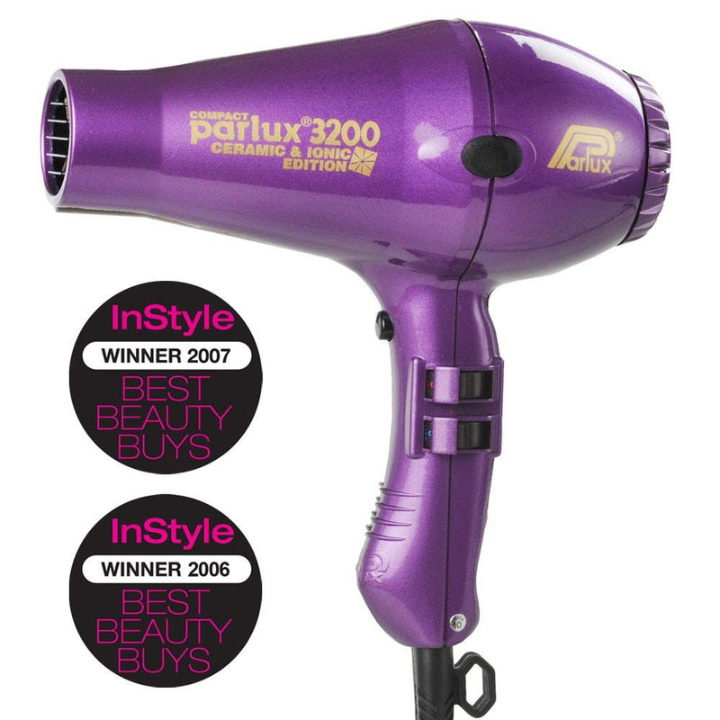 Parlux Compact 3200 Ceramic & IONIC Edition Hair Dryer - Purple