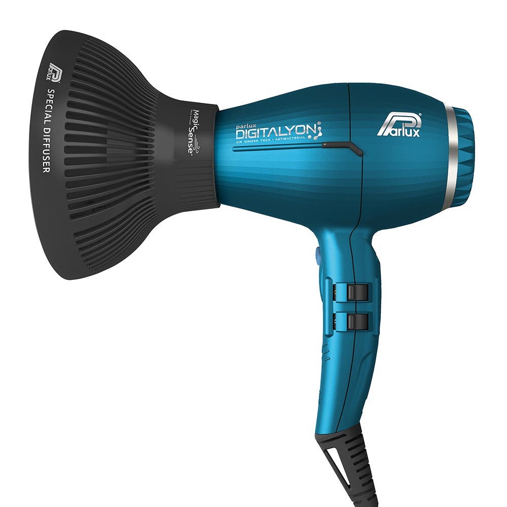 Parlux Ionic Tech DigitAlyon Hair Dryer - Blue with Diffuser Pack