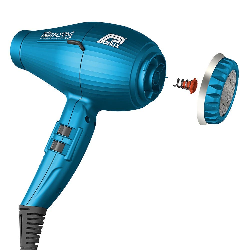 Parlux Ionic Tech DigitAlyon Hair Dryer - Blue with Diffuser Pack