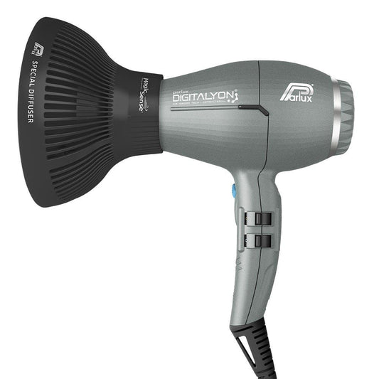 Parlux Ionic Tech DigitAlyon Hair Dryer - Glittery Grey with Diffuser Pack