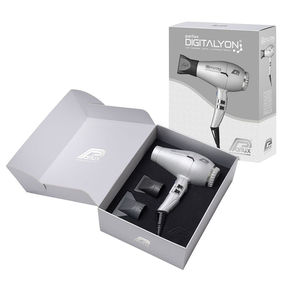 Parlux Ionic Tech DigitAlyon Hair Dryer - Silver/ Argento