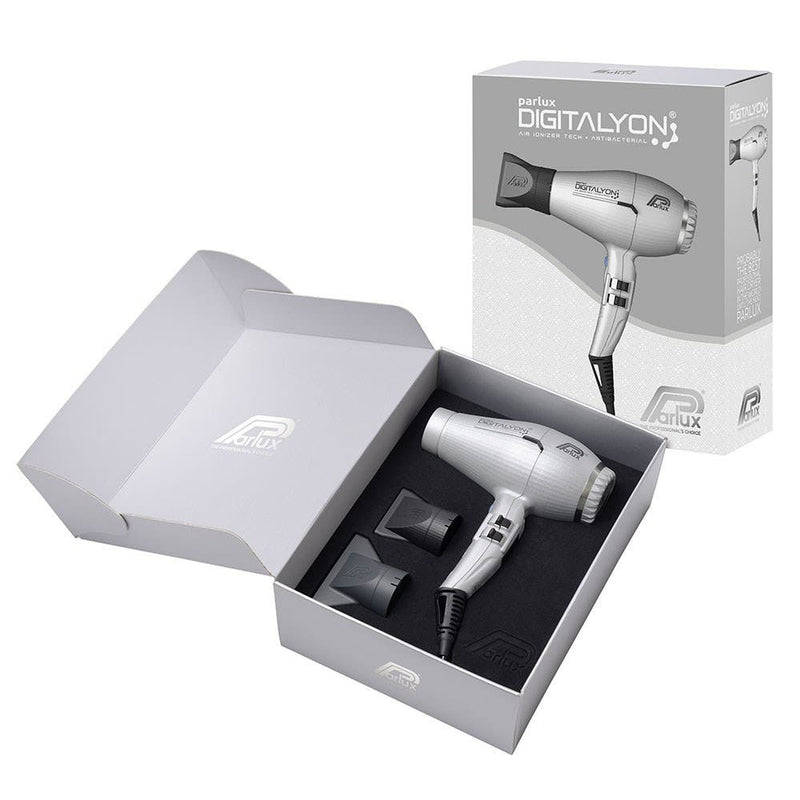 Parlux Ionic Tech DigitAlyon Hair Dryer - Silver/ Argento