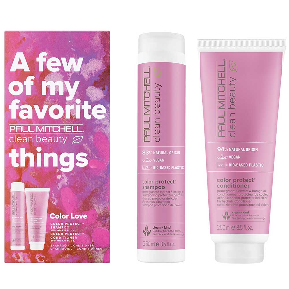 Paul Mitchell Clean Beauty Color Love Duo Color Protect Shampoo & Conditioner 250ml
