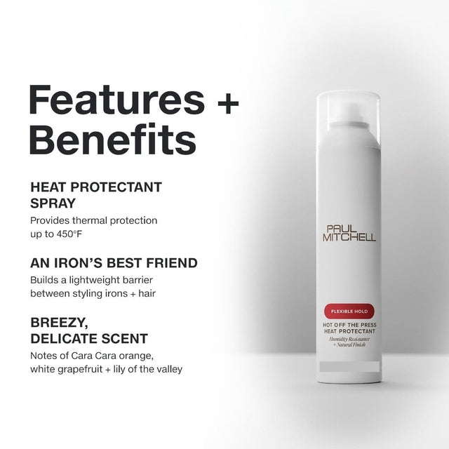Paul Mitchell Flexible Hold, Hot Off The Press Heat Protectant 200ml