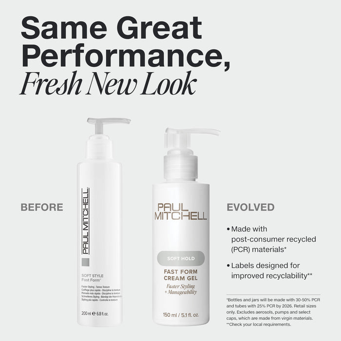 Paul Mitchell SOFT HOLD Fast Form Styling Cream Gel 150ml