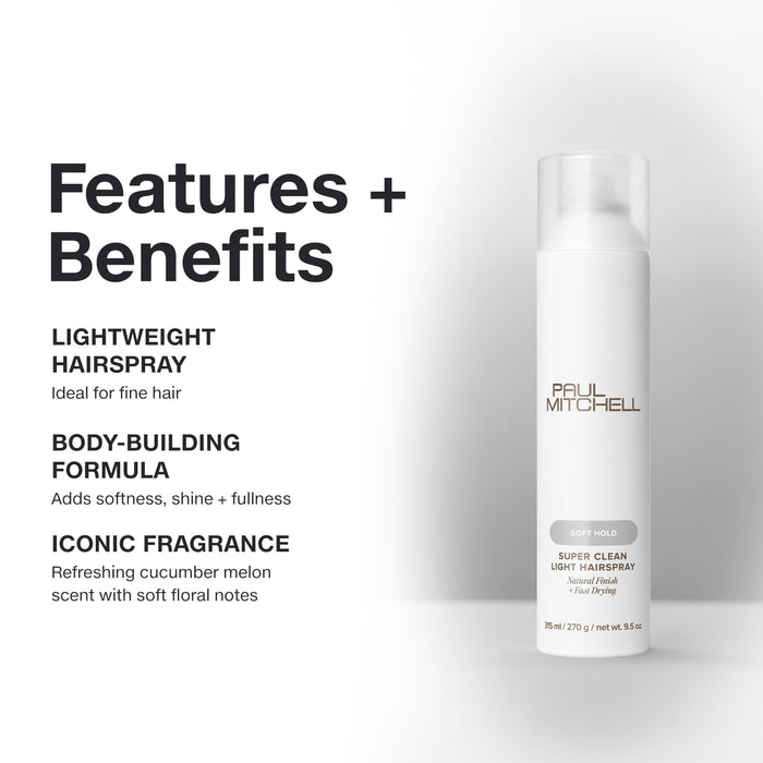 Paul Mitchell SOFT HOLD Super Clean Light Hairspray 315ml