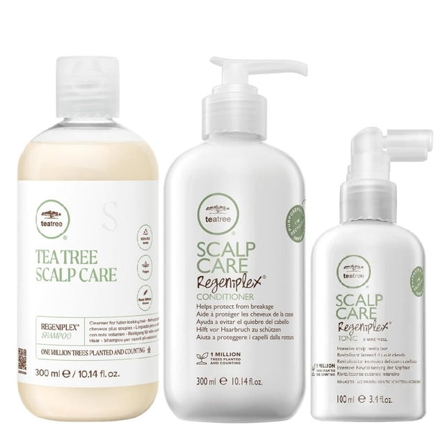 Paul Mitchell Tea Tree Scalp Care Regeniplex Regimen Trio Kit Shampoo, Conditioner & Tonic