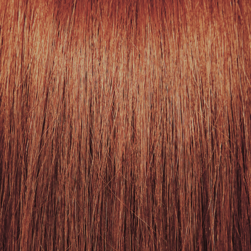 Close-up of brown hair strands with pravana chromasilk hair color
