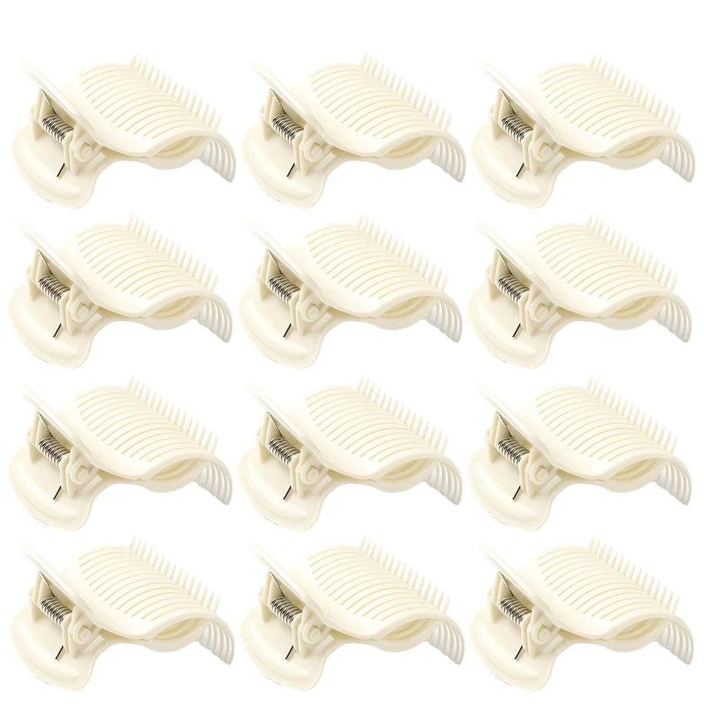 Premium Pin Company 999 24 x Hot Roller Clamps - 801 White