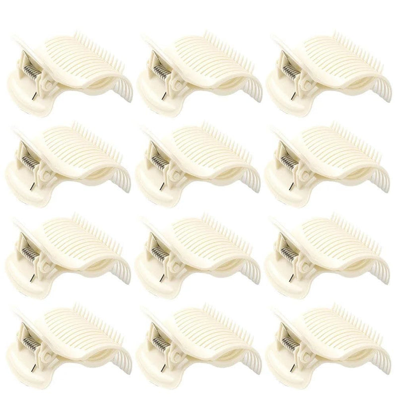Premium Pin Company 999 24 x Hot Roller Clamps - 801 White