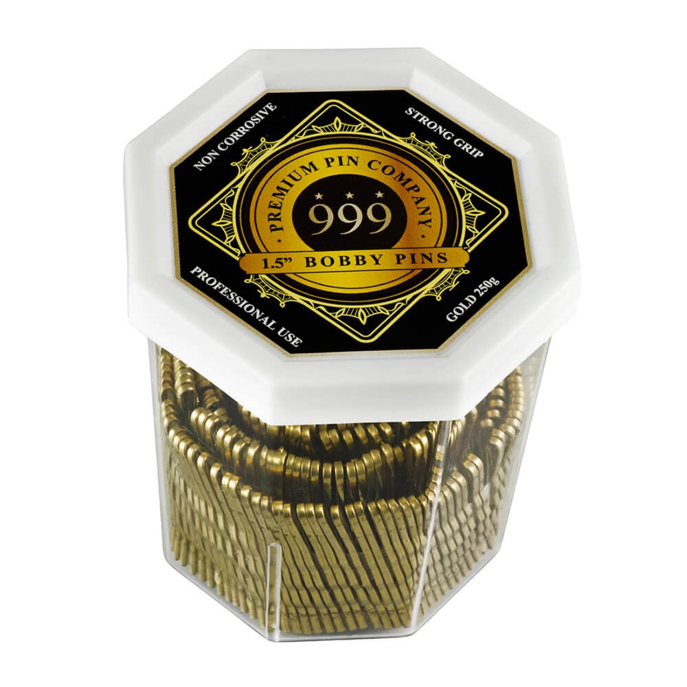 Premium Pin Company 999 Bobby Pins 1.5" - Gold