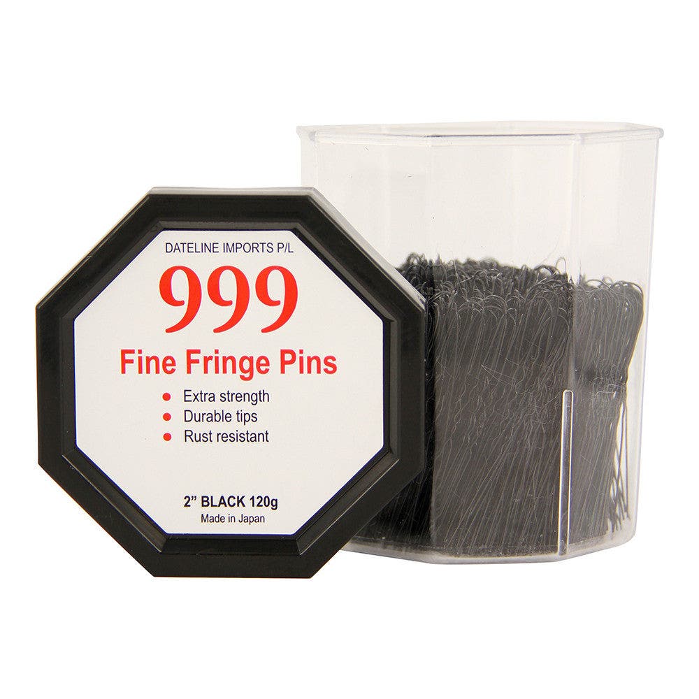 Premium Pin Company 999 Fine Fringe Pins 120g 2" Black