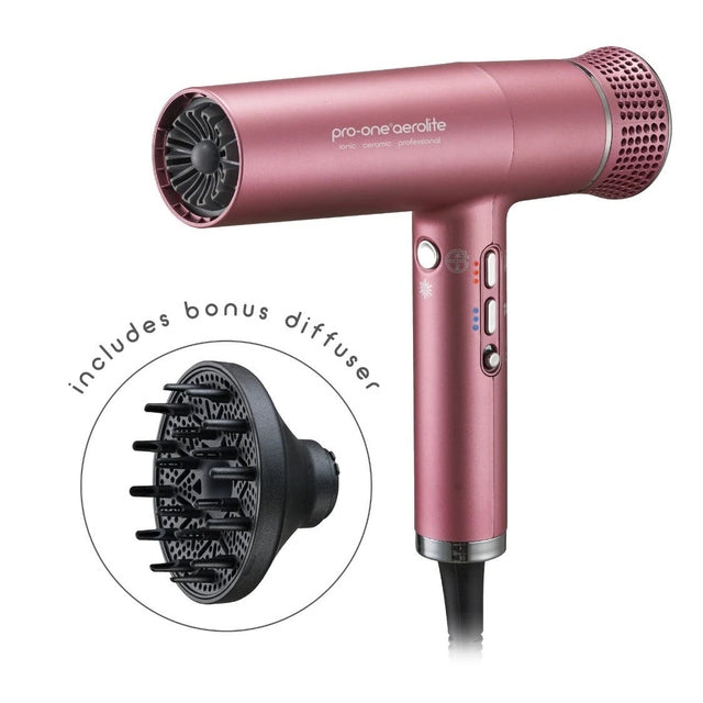 Pro-One Aerolite Hairdryer - Blush Limited Edition