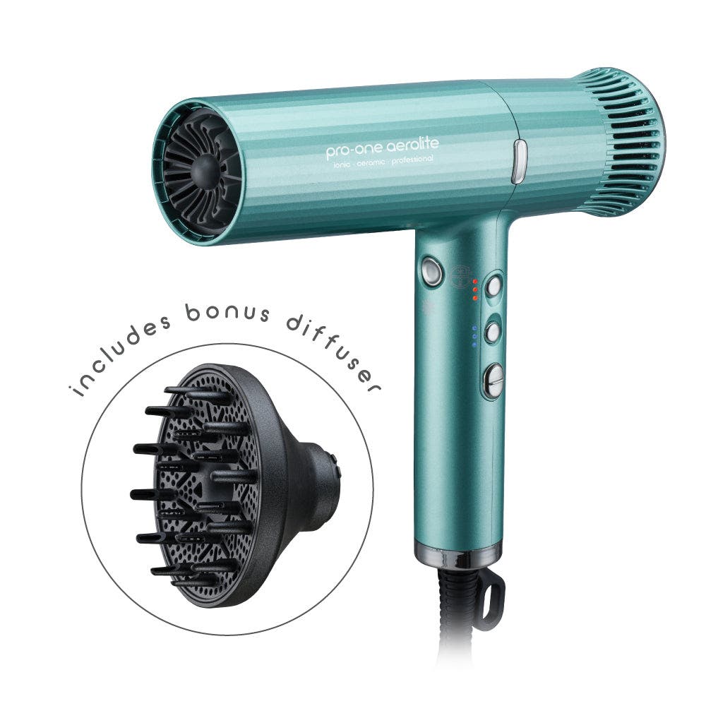 Pro-One Aerolite Hairdryer PRO05 - Emerald Green