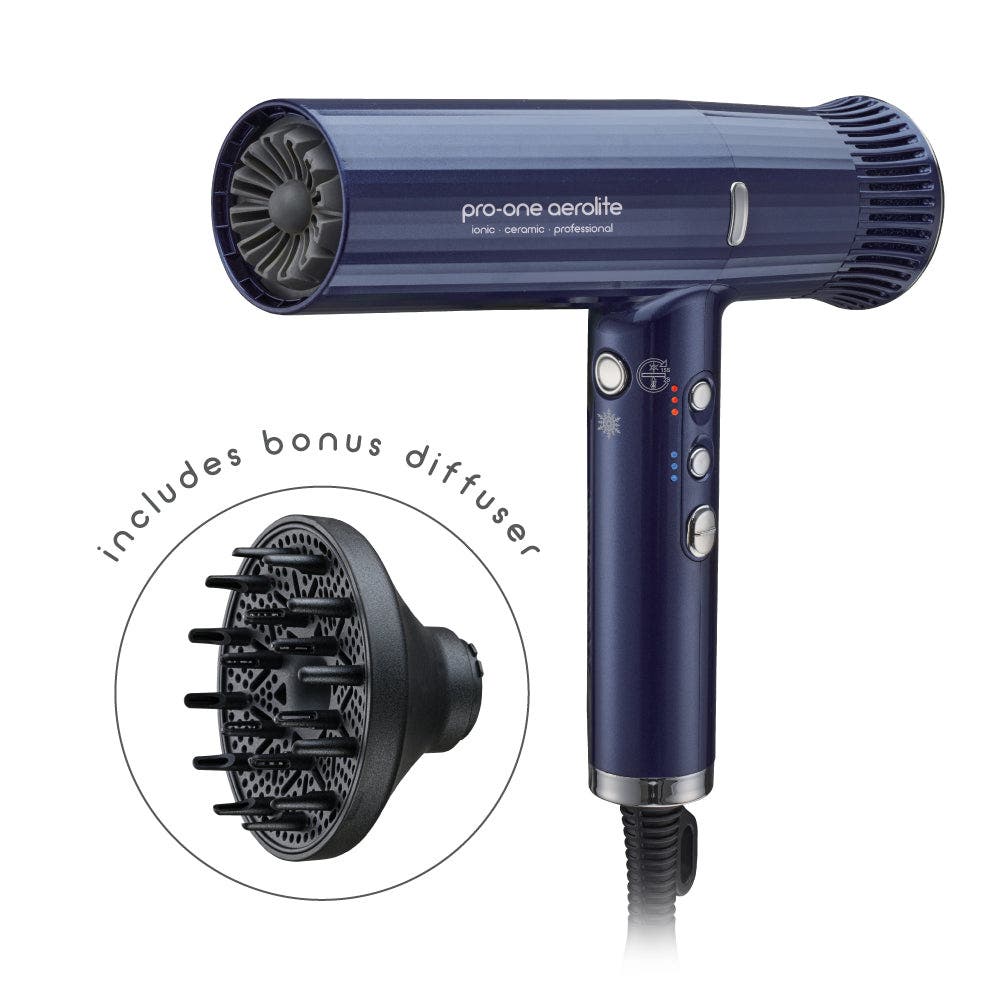 Pro-One Aerolite Hairdryer PRO06 - Blue Sapphire