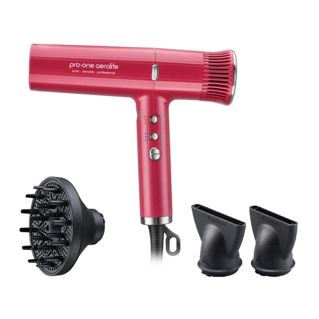 Pro-One Aerolite Hairdryer PRO07 - Pink Diamond