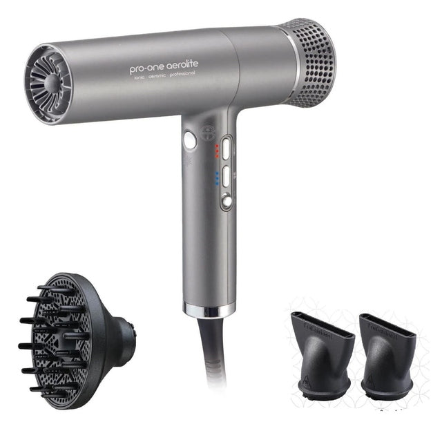 Pro-One Aerolite Hairdryer - Titanium