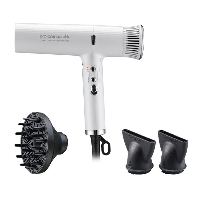 Pro-One Aerolite Hairdryer - White PRO08