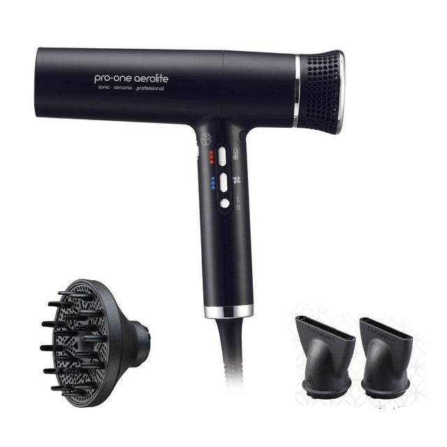 Pro-One Aerolite Hairdryer - Black